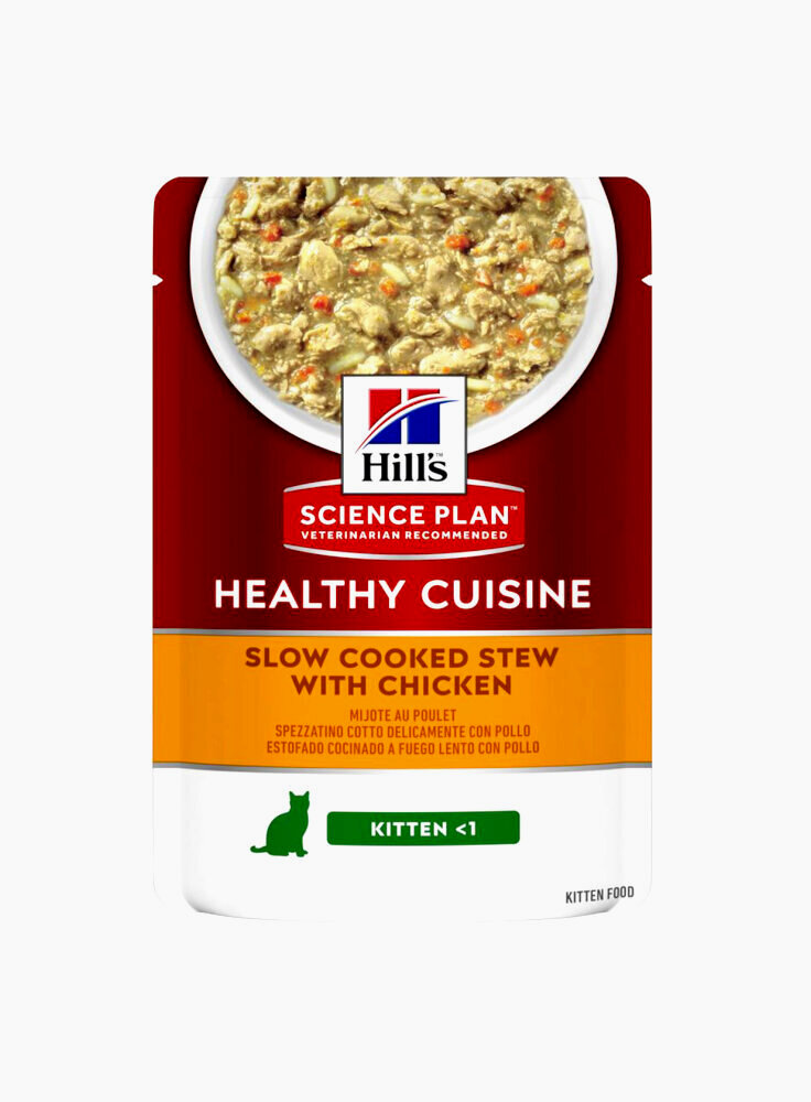 Hill's SP Kitten Healthy Cuisine Pollo e Verdure 12x80g