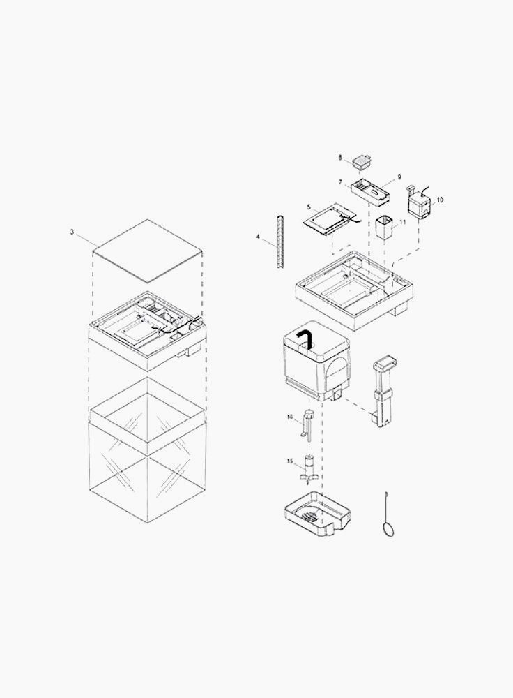 Askoll Kit cestelli con supporto termoriscaldatore particolari 7-9-11