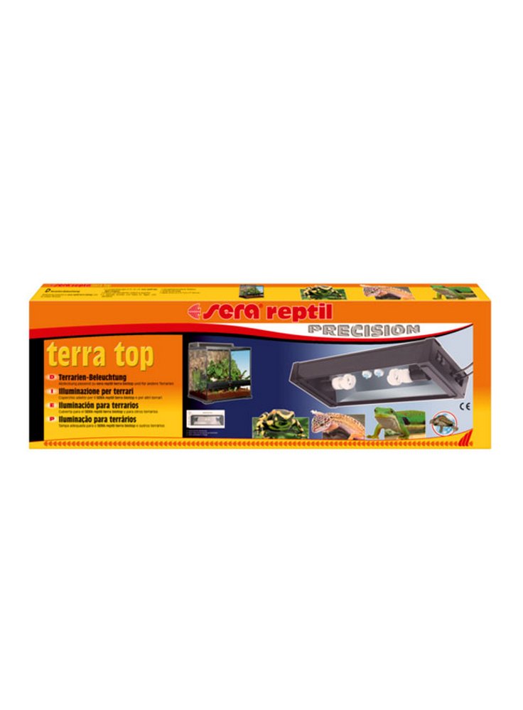 Sera Illuminazione per terrari terra top 2 l + led(L x L x H) 57 x 19,5 x 7 cm