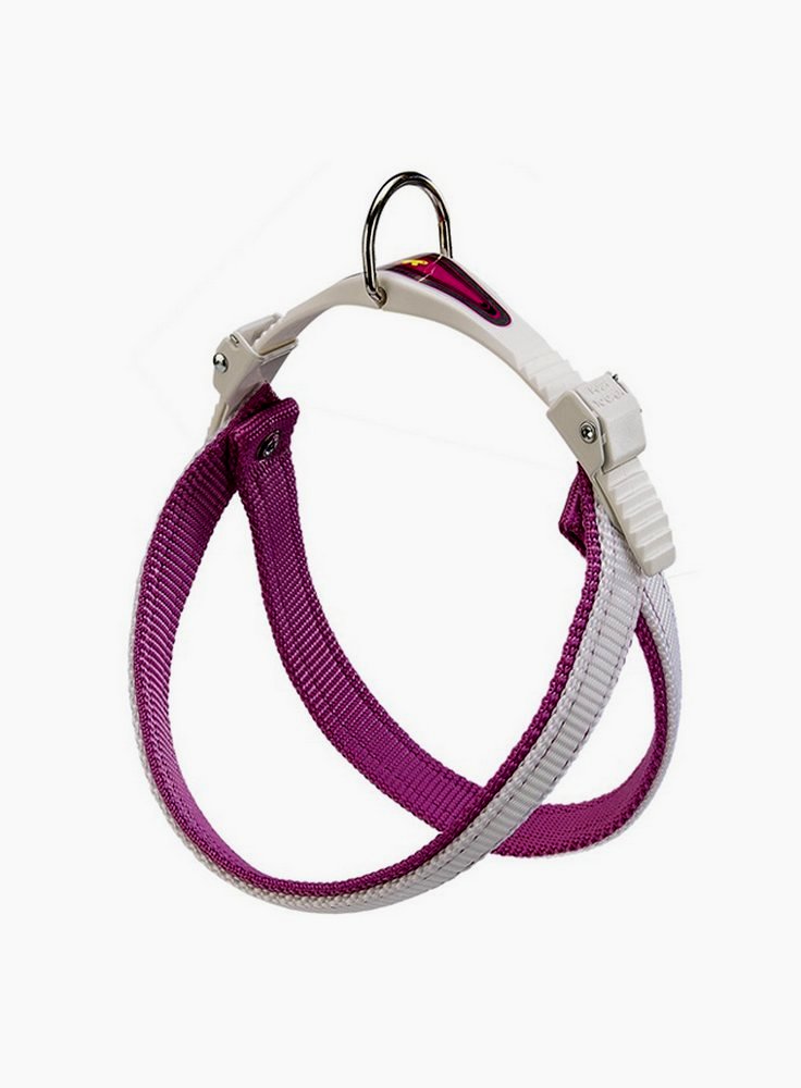 Ferplast Pettorina per cani in Nylon Agila Colors 4 Bianco e Viola