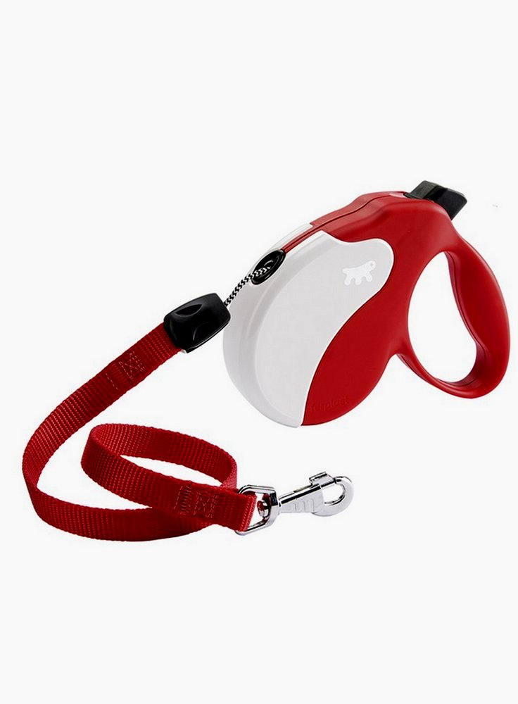 Ferplast guinzaglio per cani AMIGO LONG CORD Rosso e Bianco