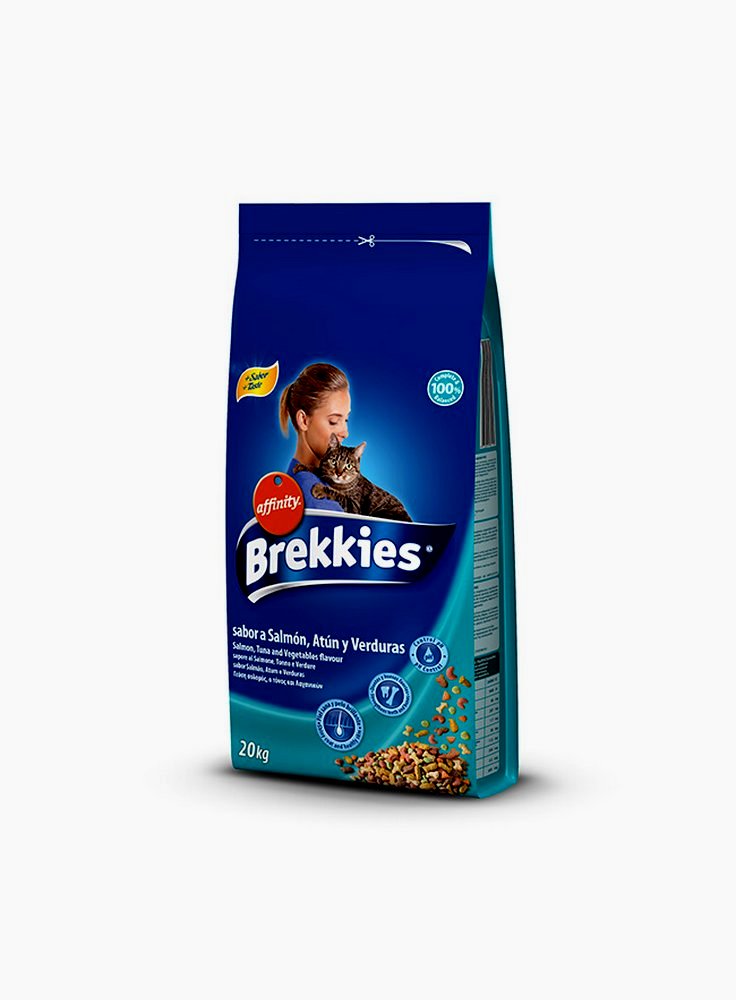 Affinity Brekkies alimento gatto salmone, tonno e verdure 15Kg + gioco in omaggio