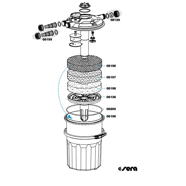 Sera pond raccordo universale per filtro Bioactive 08199