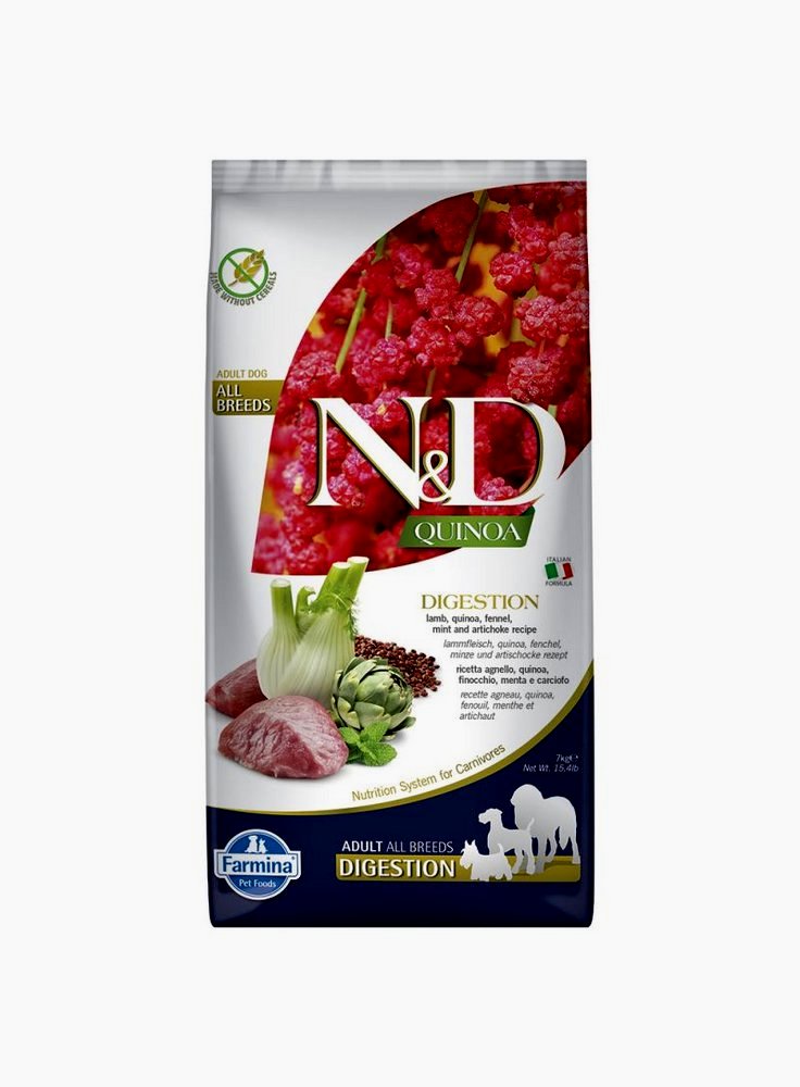 Farmina N&D Quinoa Adult Digestion Agnello e Finocchio kg.7