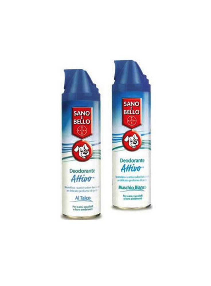 Deodorante attivo per cani spray talco