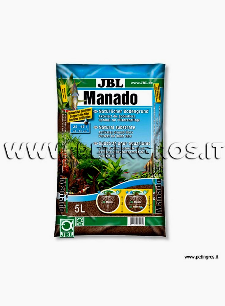 JBL MANADO Substrato naturale per acquari confezione da 3 litri