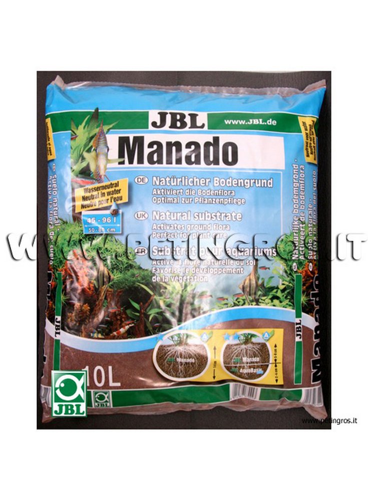 JBL MANADO Substrato naturale per acquari confezione da 25 litri