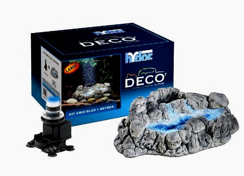 NEW Hydor Kit geyser large (cm 30x18x10h) + ARIO 4 blu