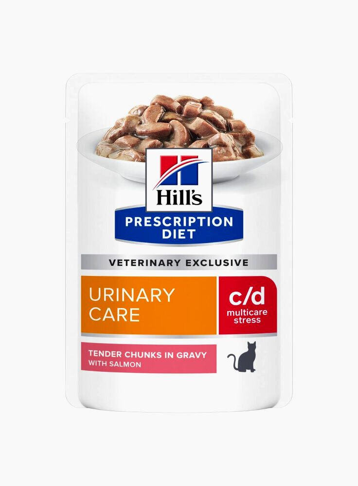 Hill's feline C/D urinary stress 12x85 buste al salmone