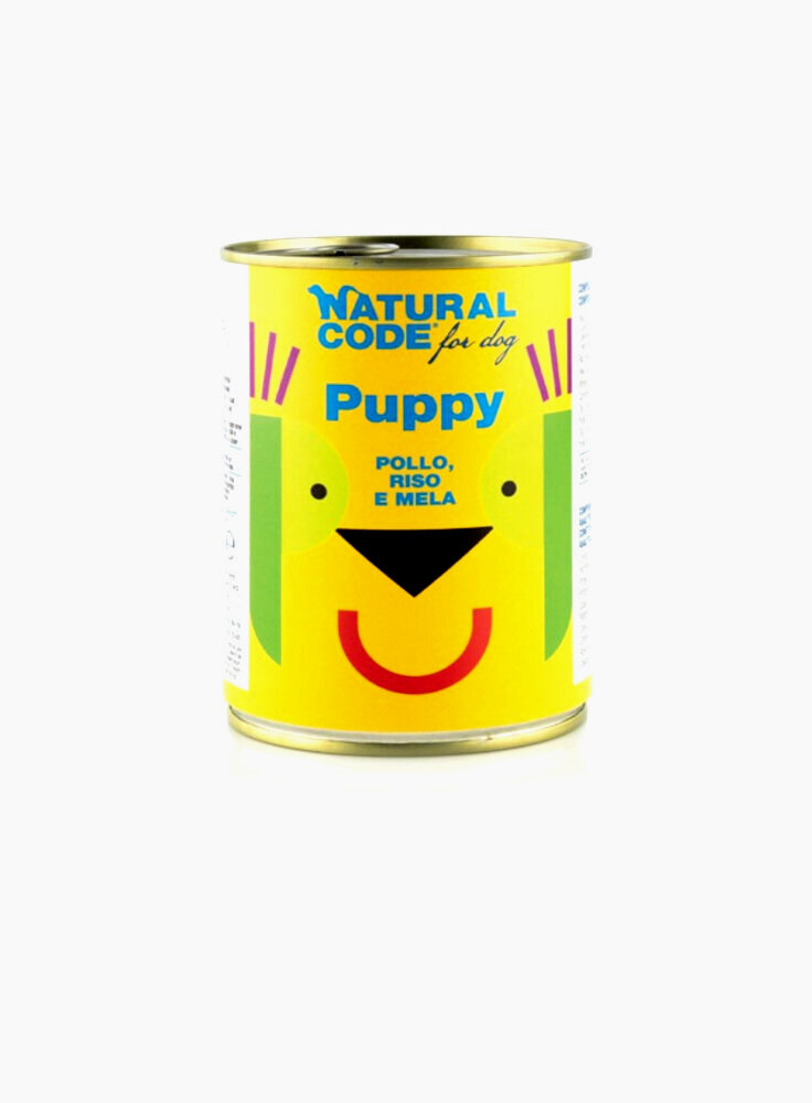 CODE PUPPY 01 POLLO, RISO E MELA 400g PATE´ - DOG