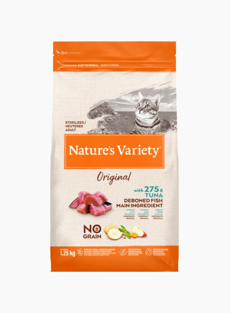 Nature's Variety Original Gatti sterilizzati No Grain Tonno 1,25KG