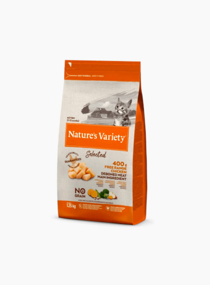 Nature's Variety Selected Kitten No Grain Pollo 1,25KG