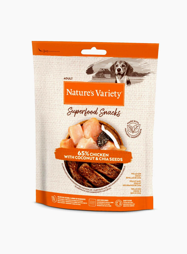 Nature's Variety Superfood Snack per cani gusto Pollo 85gr