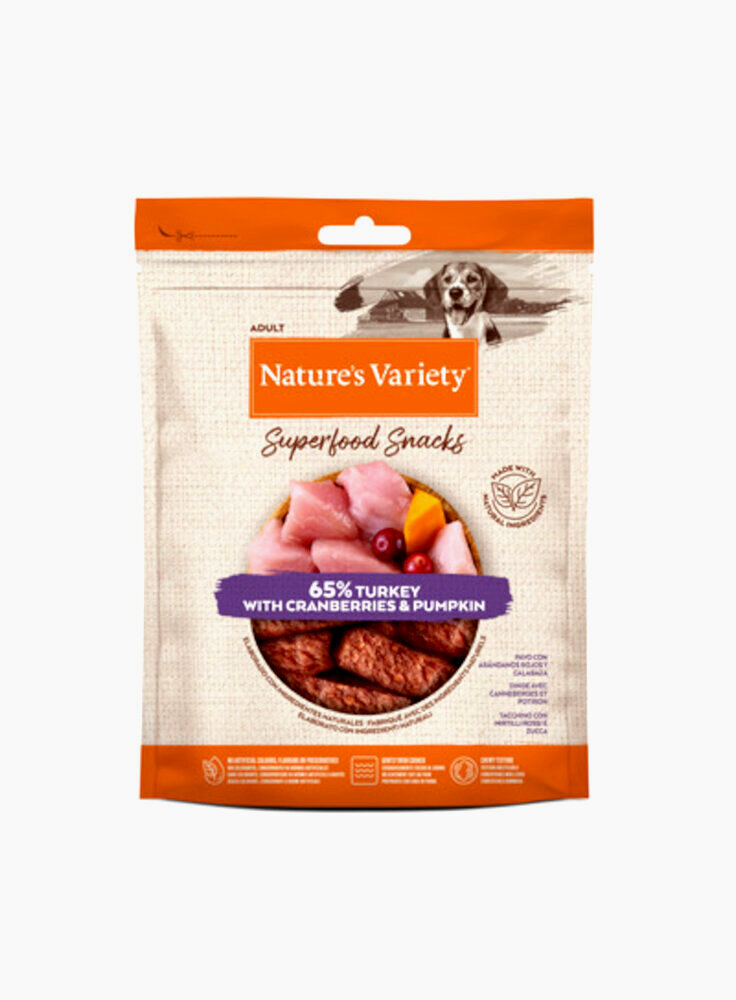 Nature's Variety Superfood Snack per cani gusto Tacchino 85gr