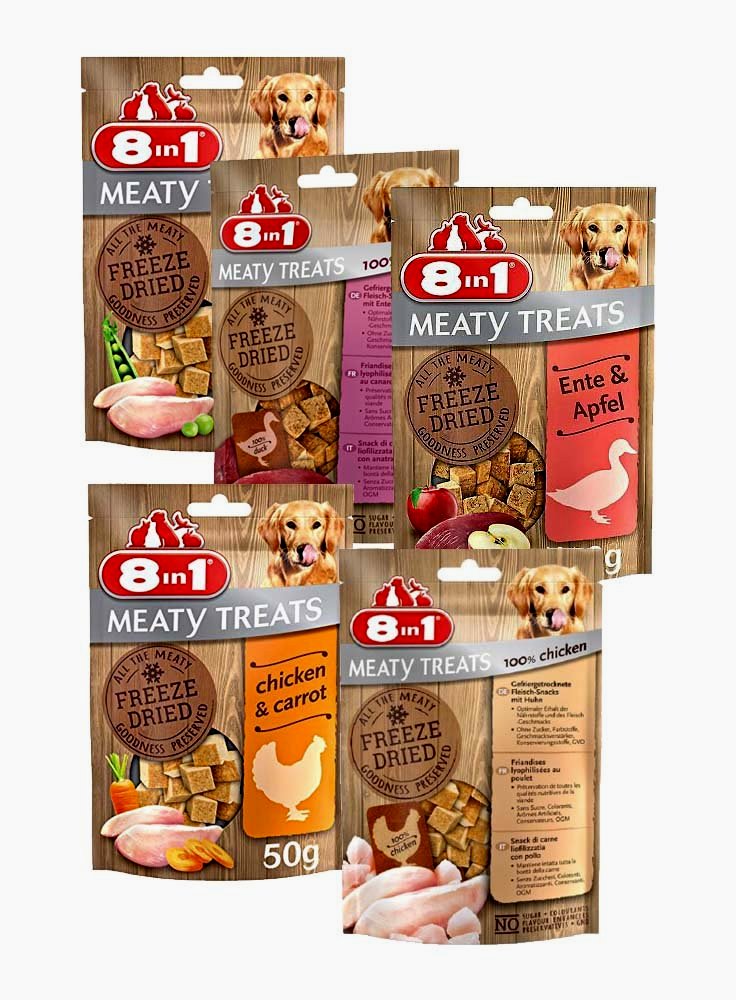 8in1 Snack cane Freeze Dried Dog Meaty Treats 50 g