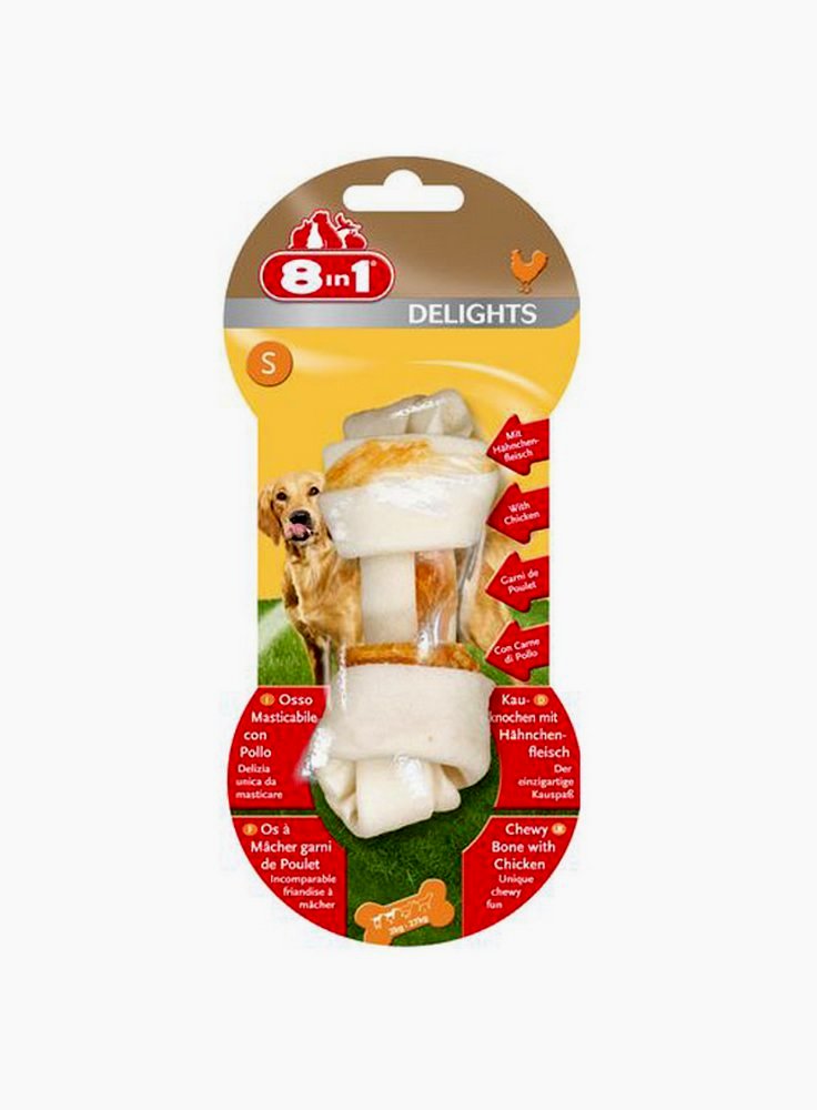 Delights Osso per Cani S pollo (Piccolo) 8in1