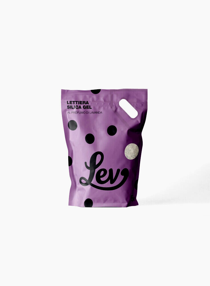 LETTIERA LEV SILICA GEL LAVANDA - Sacchetto 5 Lt