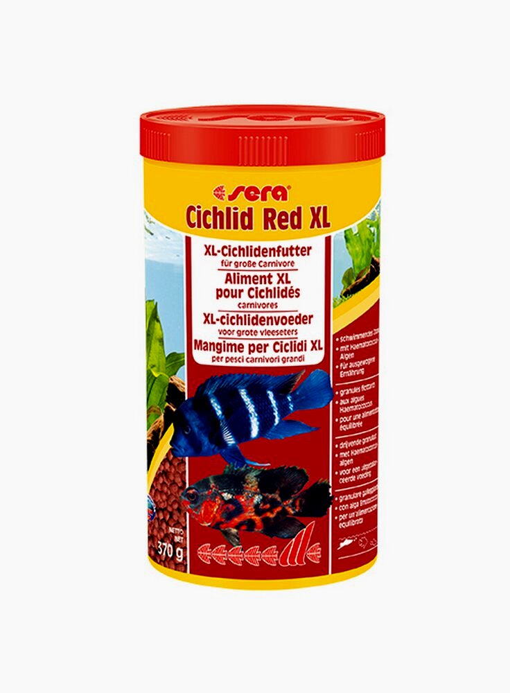 Sera cichlid xl red (Granuar) 1000ml mangime per pesci orscar