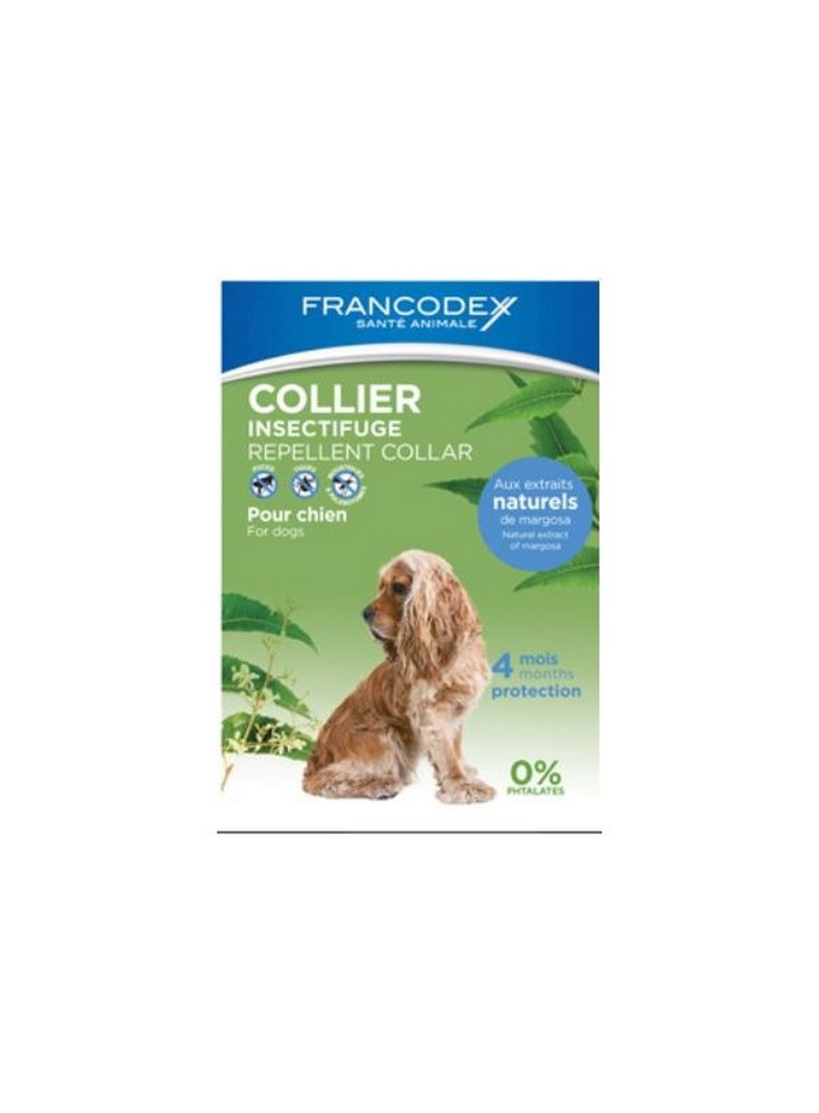 Collare antiparassitario per cani Francodex naturale neem