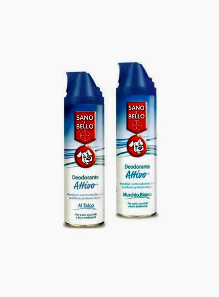 Deodorante attivo per cani spray muschio bianco