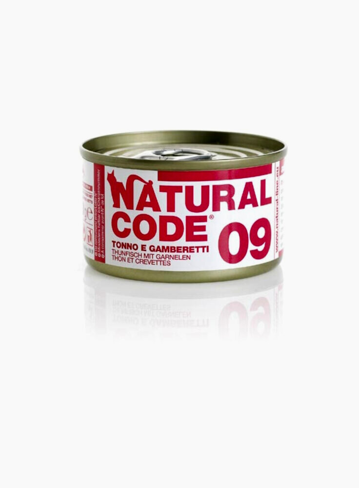 CODE 09 TONNO E GAMBERETTI 85g lattina - CAT