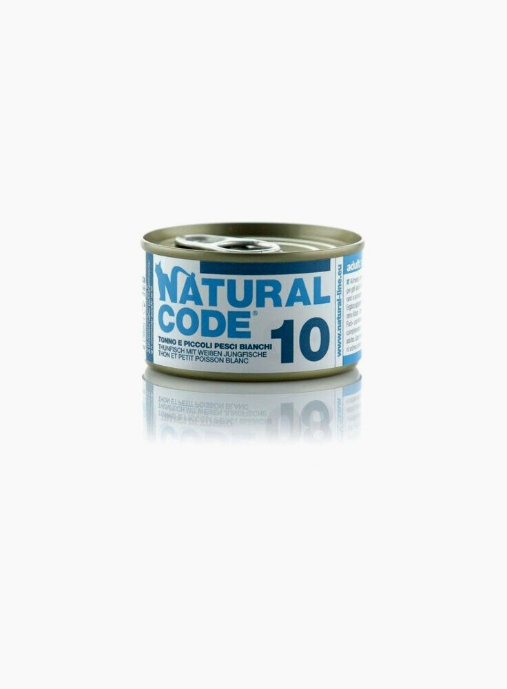 CODE 10 TONNO PICCOLI PESCI BIANCHI 85g lattina - CAT