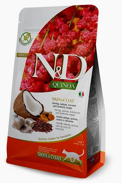 N&D Quinoa Cat Skin Aringhe kg 5