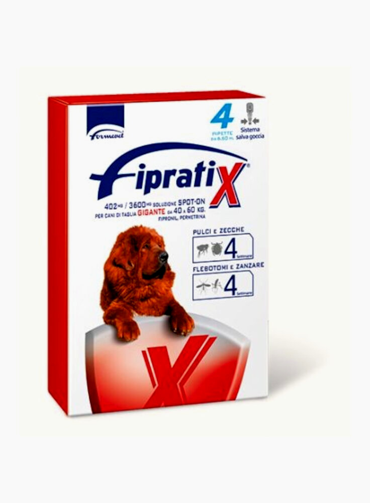 FIPRATIX SPOT-ON CANI TG. GIGANTE 4 PIPETTE SCADENZA 09/2022