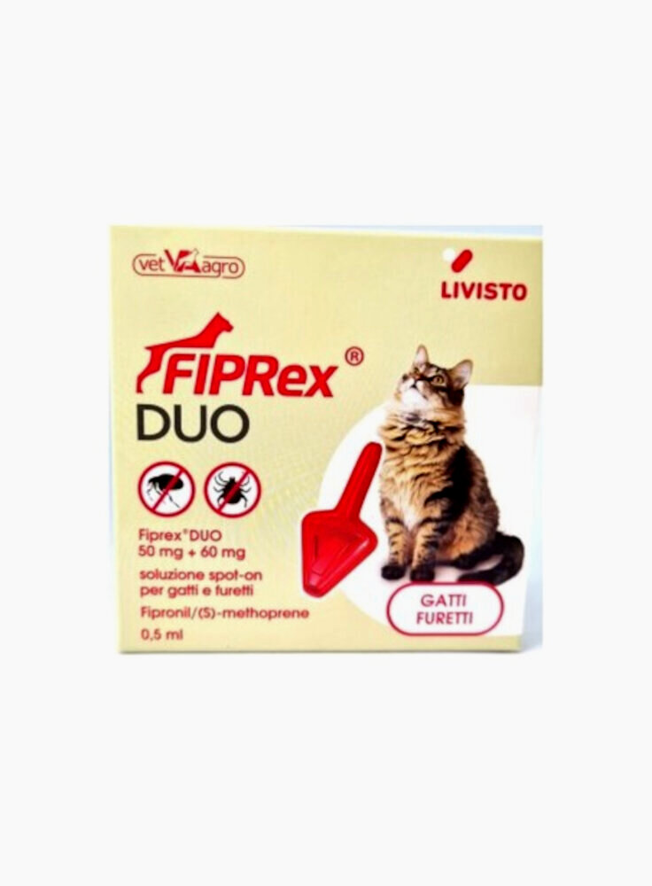 FIPREX DUO GATTI-FURETTI 1pip 50mg+60mg