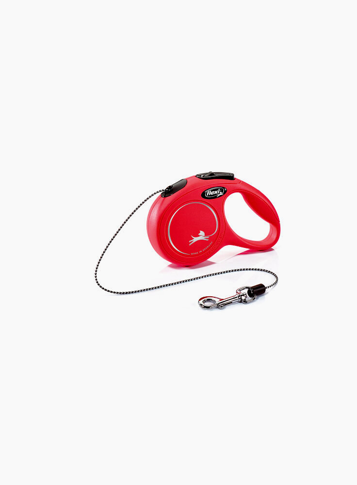 Guinzaglio avvolgibile per cani Flexi Classic xsmall corda 3mt Rosso