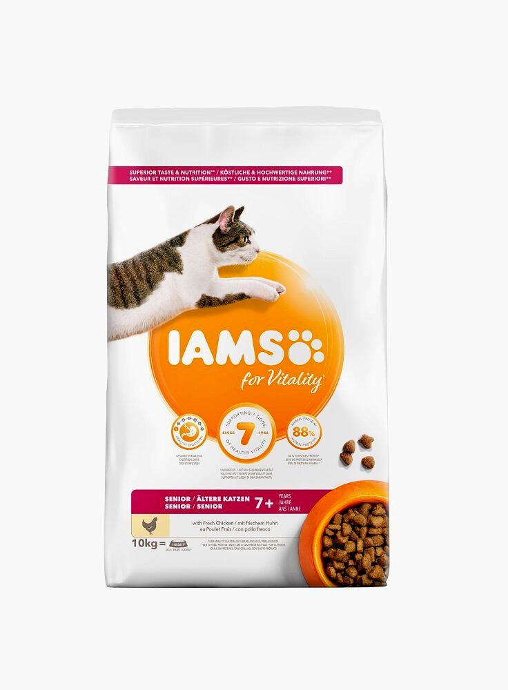 Iams Cat Base Senior All Breeds al Pollo