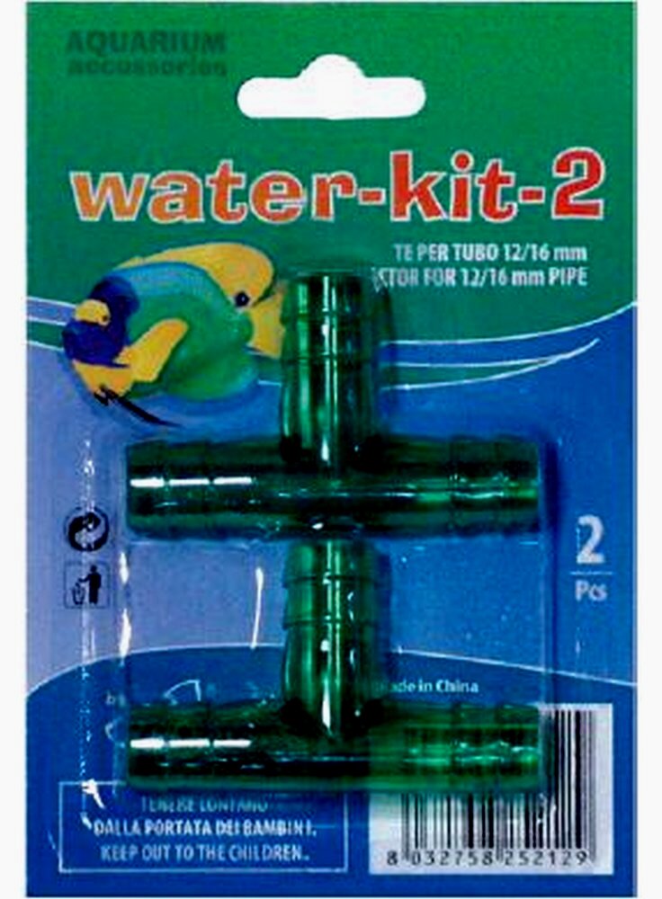 Kit acqua 2- TE per tubo 12/16 pz 2