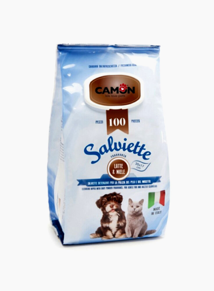 salviette-detergenti-camon-latte-e-miele-100pz-30x17-cm