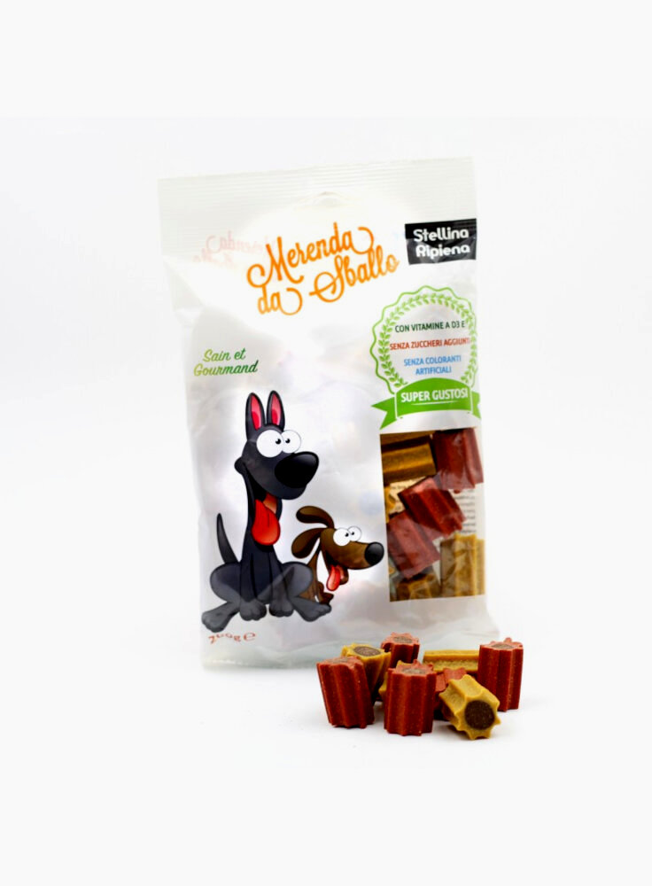 Snack per cani stellina ripiena 200 g