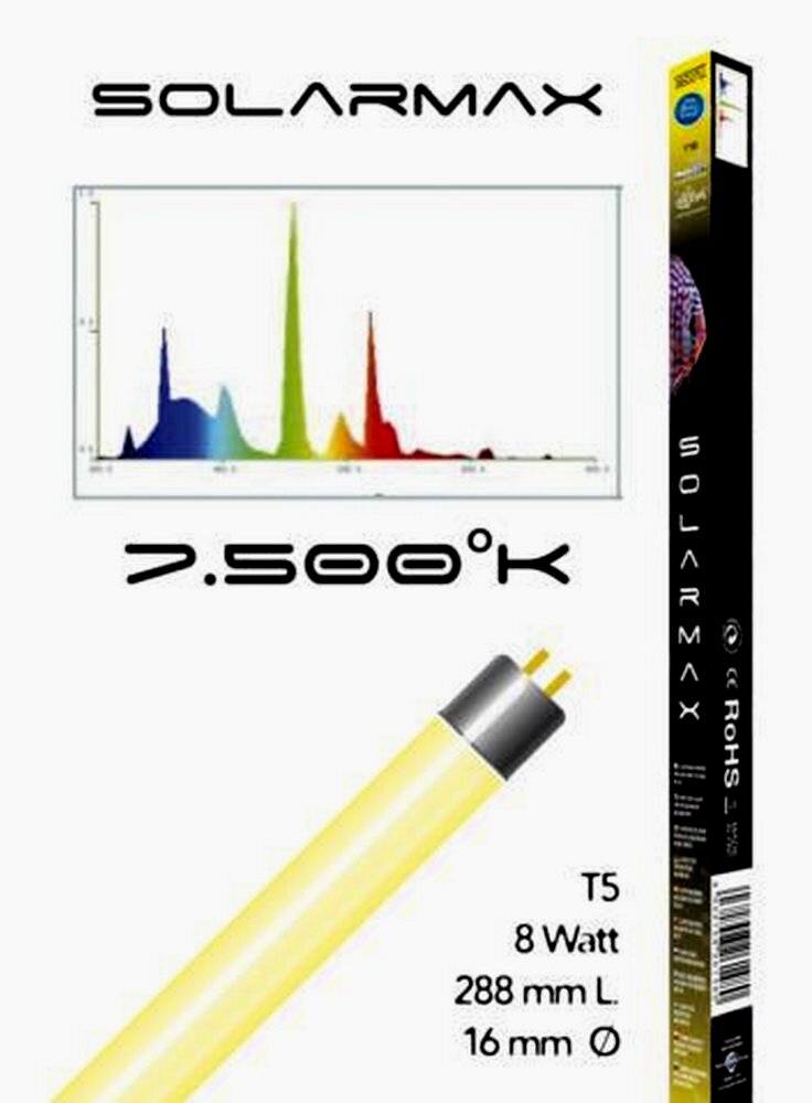 Lampada t5 Solarmax 7.500 k 8Watt/288mm