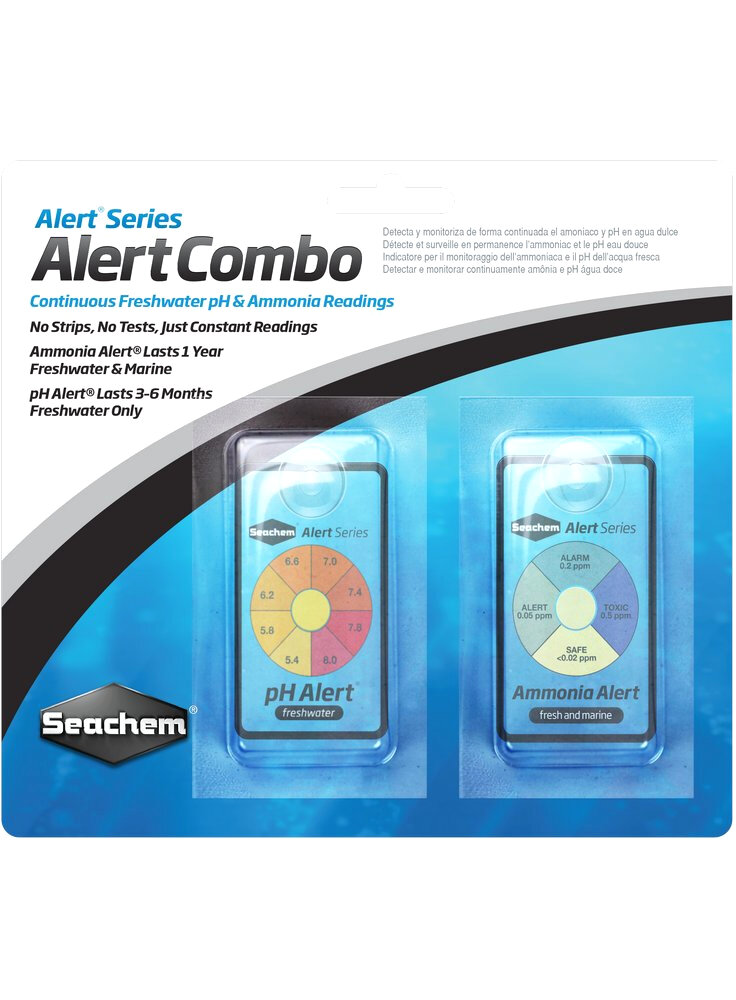 Seachem pH Alert Test combo Pack per pH e ammoniaca in acquario