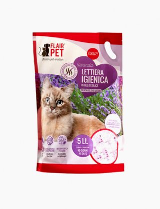 Flair pet sabbia in silicio 5 Lt Lavanda