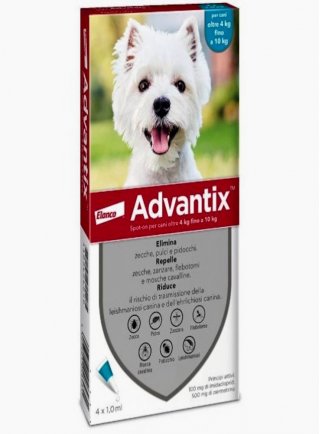 ANTIPARASSITARIO CANI ADVANTIX 4-10 kg - 4 fiale