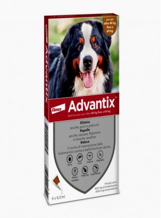 ANTIPARASSITARIO CANI ADVANTIX OLTRE 40 kg - 4 fiale