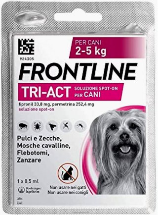 FRONTLINE TRI-ACT SPOT-ON CANI TG.XS 2-5KG 1 PIPETTA