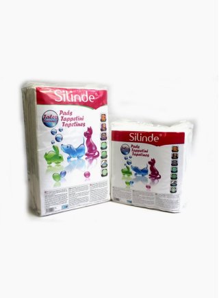 TAPPETINO pannolone per cani ASSORBENTE SILINDE TALCO ADESIVI 60X90 (10 PZ)