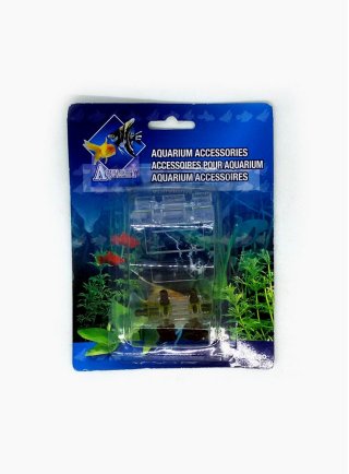 Rubinetti aria per acquario  con supporto bordo vasca Aquality 2 rubinetti