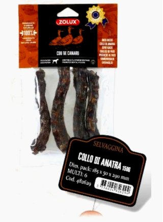 COLLO DI ANATRA 150g SNACK NATURALE ZOLUX