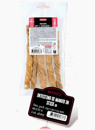 INTESTINO DI MANZO STICKS X5