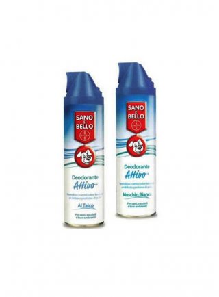 Deodorante attivo per cani spray talco