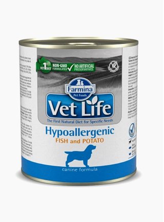 VET LIFE NATURAL DIET DOG HYPOALLERGENIC FISH & POTATO 300gr