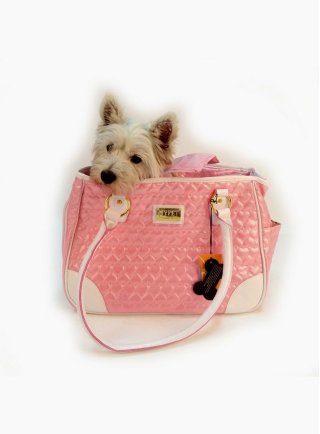 Borsa trasportino per cani e gatti Pink Lady Pettribe