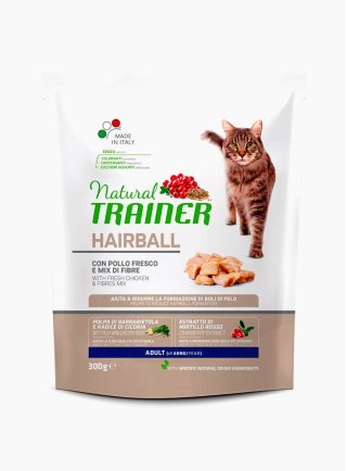 NATURAL TRAINER CAT HAIRBALL POLLO 0,3KG