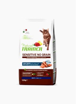 NATURAL TRAINER CAT SENSITIVE NO GRAIN TROTA 0,3KG