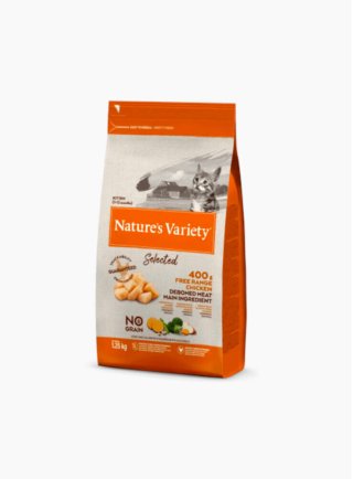 Nature's Variety Selected Kitten No Grain Pollo 1,25KG